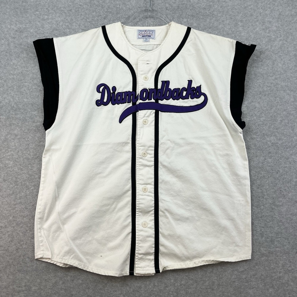 Vintage Starter‎ Arizona Diamondbacks Sleeveless Spellout Baseball Jersey Shirt